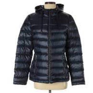 Andrew Marc L Down Women's Black Puffer Coat Hood Nice